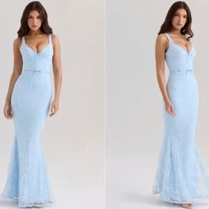 House of CB Sarai Godet Maxi Dress Size M (with bigger cup size) NWT